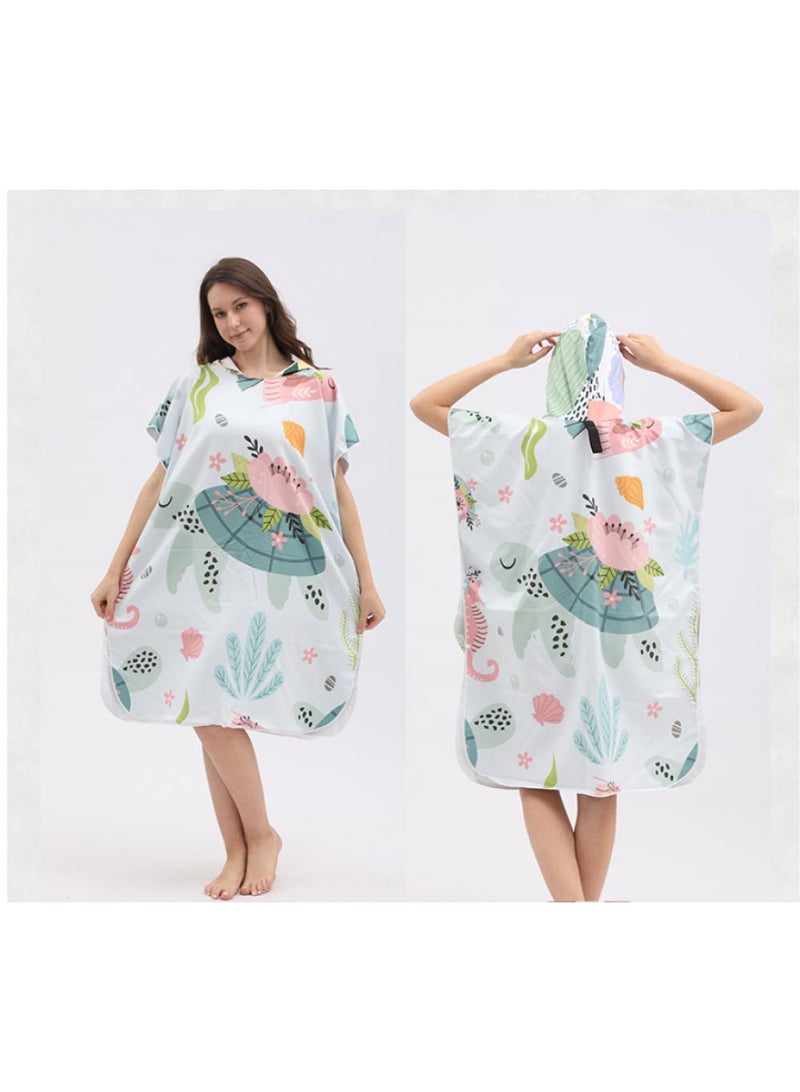 general 80*100*35cm Quick Dry Cape Cape Easy Change Bathrobe - Image 3