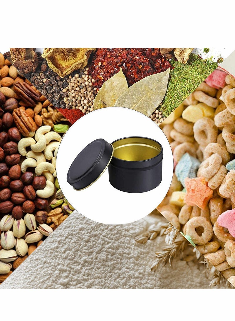 Excefore 24 قطعة علب شموع لصنع الشموع بكميات كبيرة 8 أوقية علب شموع علب معدنية لصنع الشموع - Image 2