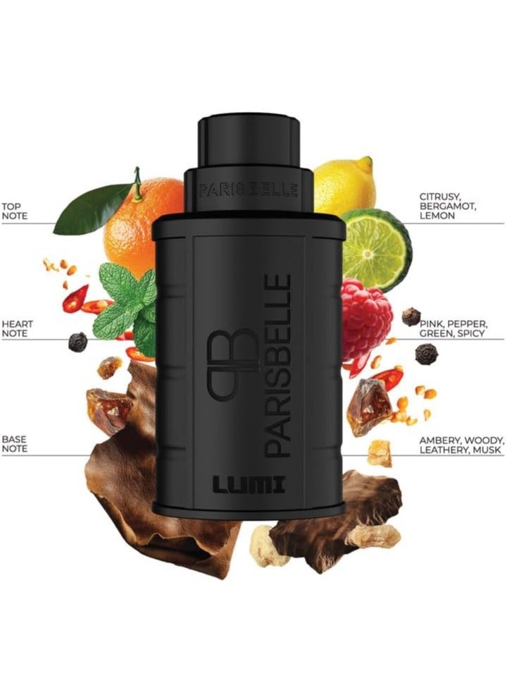 Parisbelle LUMI Eau de Parfum Unisex 100ml | Long Lasting Fresh Citrus Spicy Woody Fragrance | Bergamot Lemon Musk Amber Luxury Perfume for Men & Women | Modern Elegant Signature Scent - Image 2