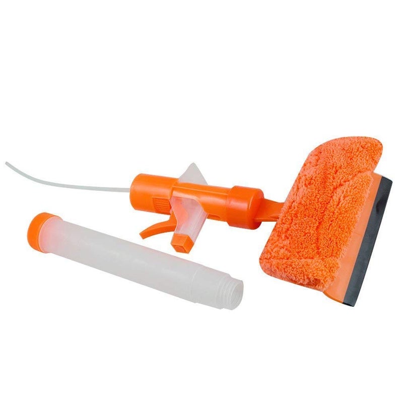 ONPRIX ONPRIX Glass Wiper Car Window Cleaner 3 in 1 Spray Type Cleaning Easy Glass Wiper Window Cleaning Wiper Spray Bottle Sprayer Glass Wiper Window Mirror Cleaning for Bathroom TilesTable Office car  - Image 3
