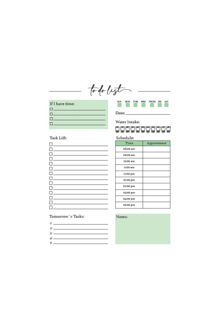 Heya Tria The To do List-green