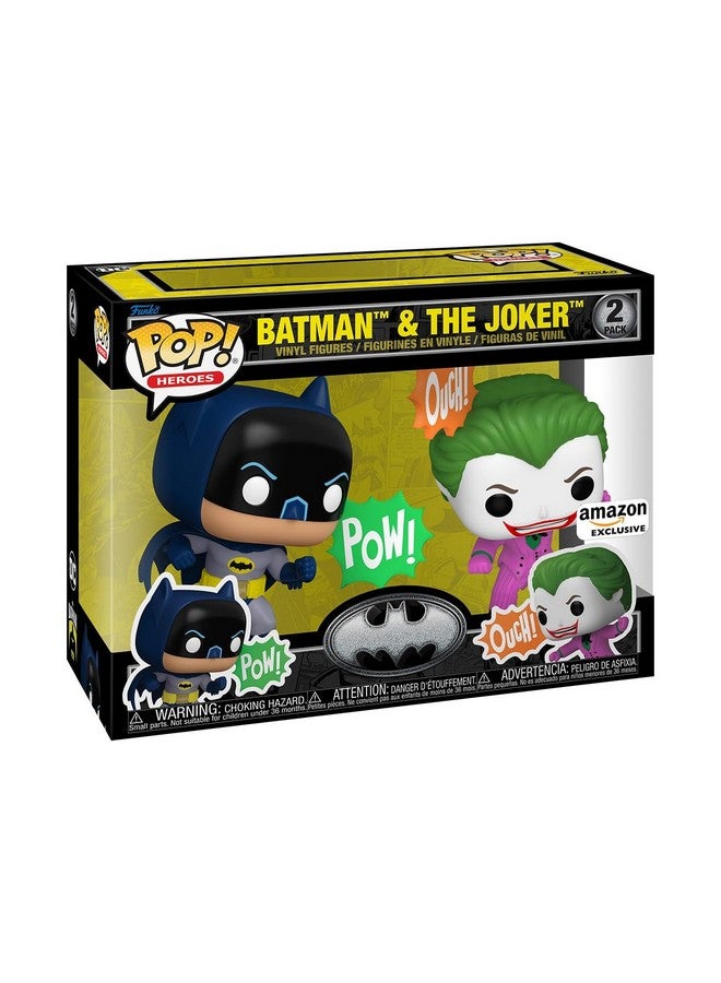 Funko POP! Heroes: Batman's 85th Anniversary - Joker/Batman, 2-Pack - DC Comics - Collectable Vinyl Figure - Gift Idea - Official Merchandise - for Kids & Adults - Comic Books Fans - Image 1