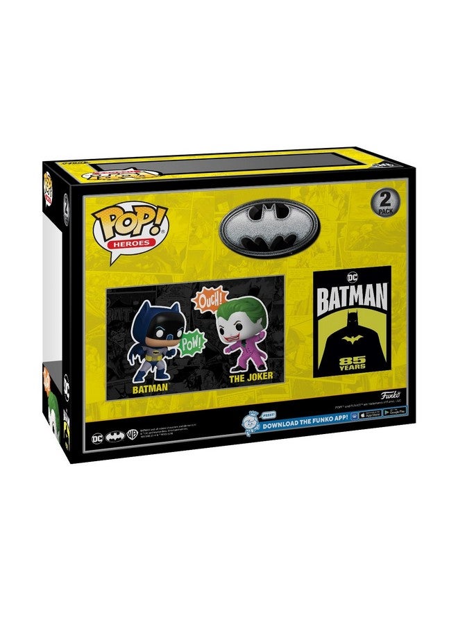 Funko POP! Heroes: Batman's 85th Anniversary - Joker/Batman, 2-Pack - DC Comics - Collectable Vinyl Figure - Gift Idea - Official Merchandise - for Kids & Adults - Comic Books Fans - Image 3