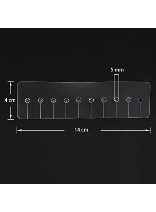 yantaisiyu Heat Shield Guards for Hair Extension Multi Hole Shield Spacers Fusion Glue Protector Templates with Hook Pulling Needle for Hair Extensions (10 Pieces) - Image 4