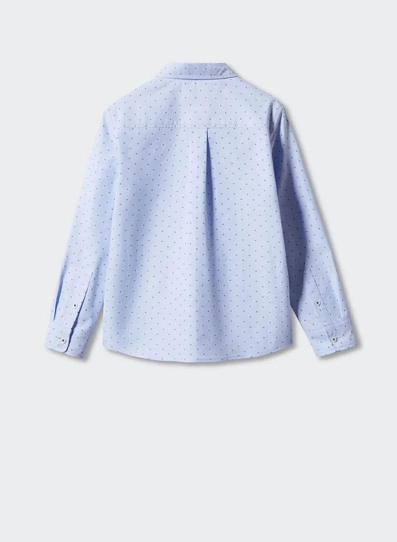 MANGO Kids Polka Dot Shirt
