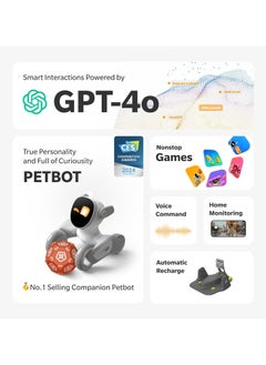 Loona Loona: Your Adorably Intelligent Petbot - Chat GPT-4o Enabled with Voice Command & Gesture Recognition - V20 - With Charging Dock  - Image 2