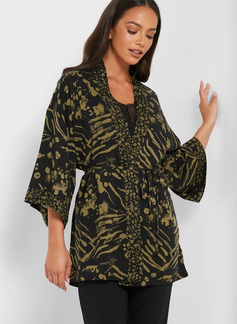 Penyemood T-Shirt & Printed Pyjama Set
