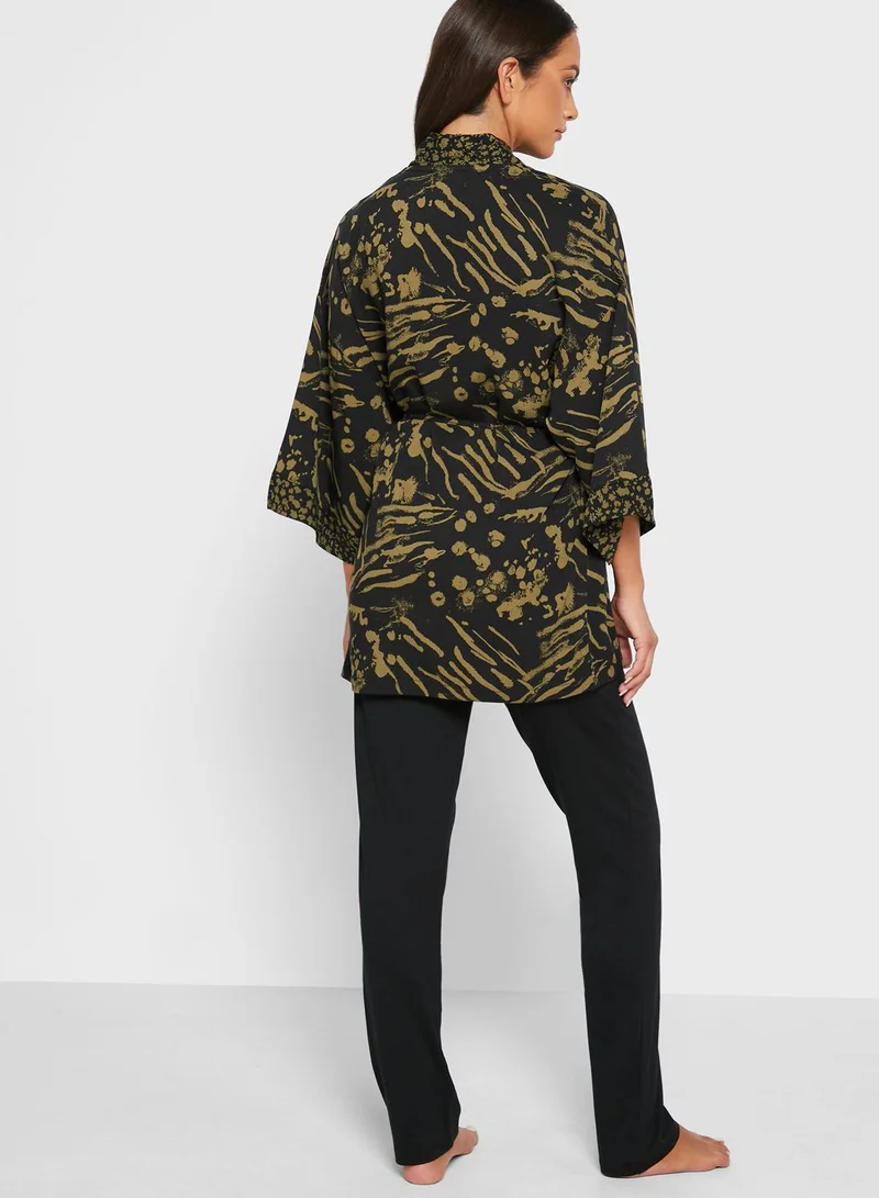 Penyemood T-Shirt & Printed Pyjama Set