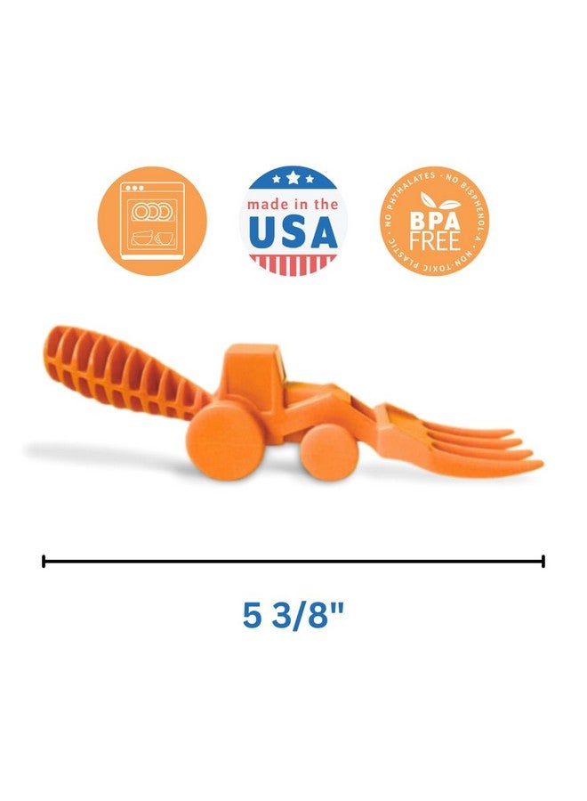 Constructive Eating - Toddler Utensils Made in USA, Dishwasher Safe, BPA Free, Easy Grip Handle, Silverware for Toddlers, Utensils for Kids, Toddler Fork and Spoon - Image 3