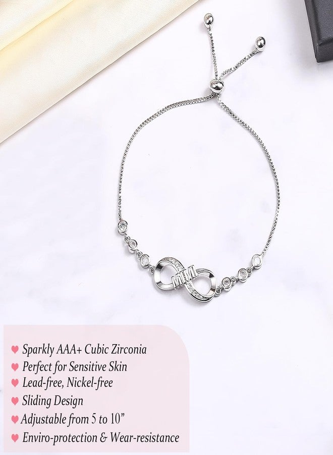 Lamyba Mimi Gifts, Mimi Bracelet for Grandma, Gifts for Mimi for Christmas Mother's Day Birthday, Perfect Presents for Grandma, Infinity Love Heart Bracelets for Women, Adjustable - Image 4