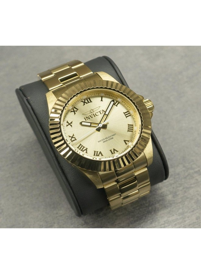 Invicta Men's 16739 Pro Diver Analog Display Swiss Quartz Gold Watch, Stainless Steel, 44 mm, 16739 - Image 2