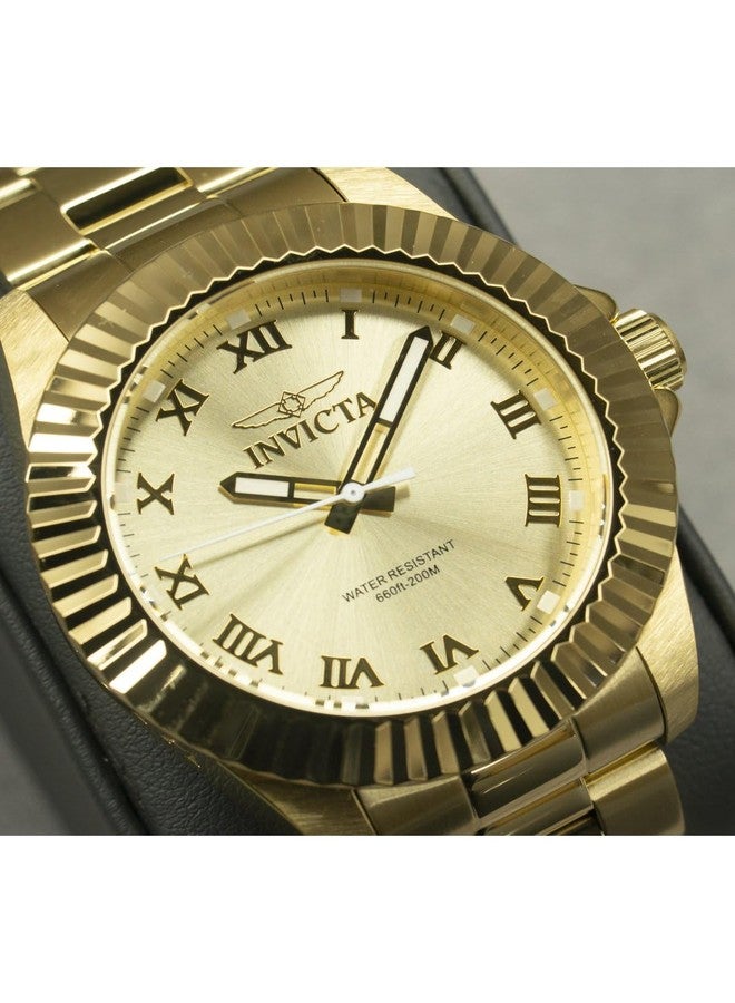 Invicta Men's 16739 Pro Diver Analog Display Swiss Quartz Gold Watch, Stainless Steel, 44 mm, 16739 - Image 3