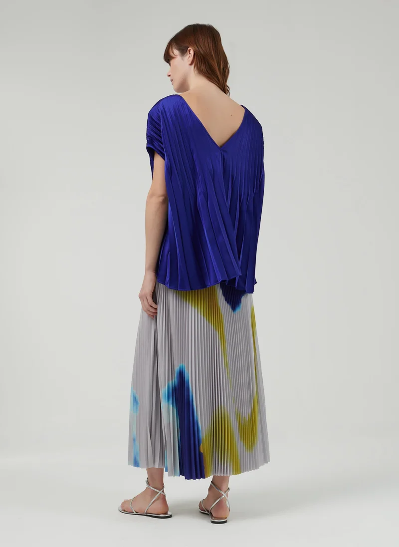 ليم Pleated Blouse