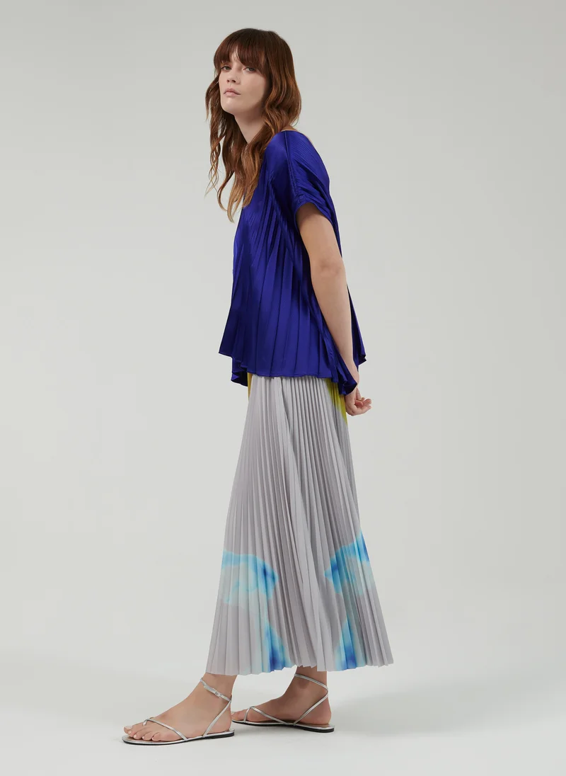 ليم Pleated Blouse