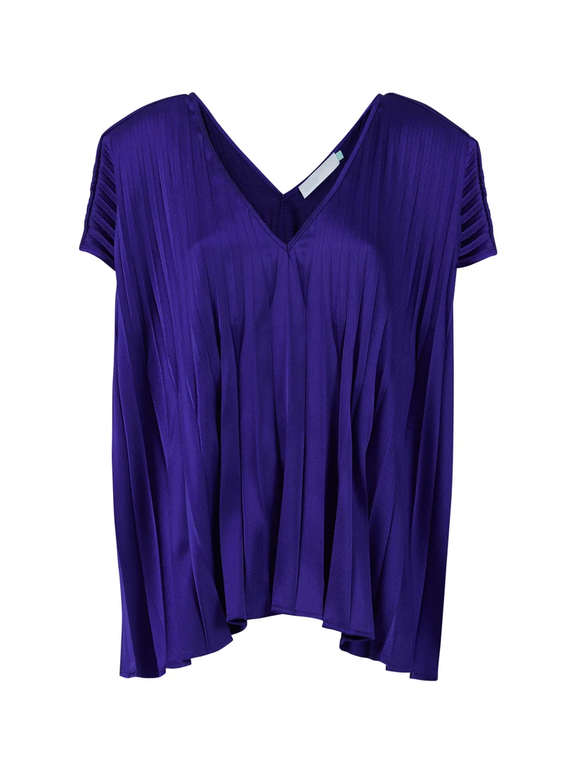ليم Pleated Blouse