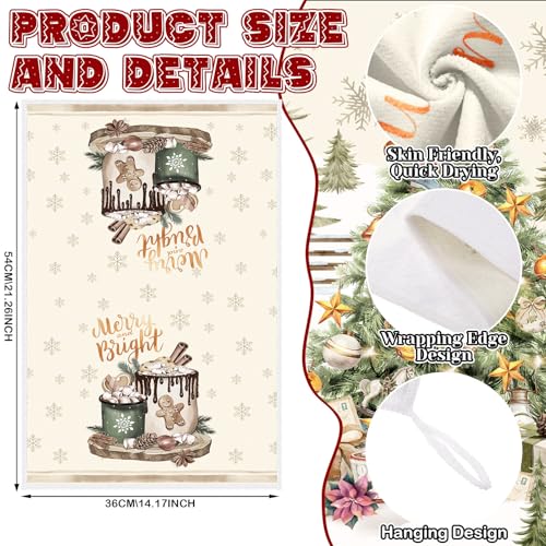 SiliFine 12 Pcs Oven Mitts and Kitchen Towel Sets 4 Dish Towels 4 Potholders 4 Vintage Resistant Glove for Cooking Baking Home GiftingWood Color - Image 3