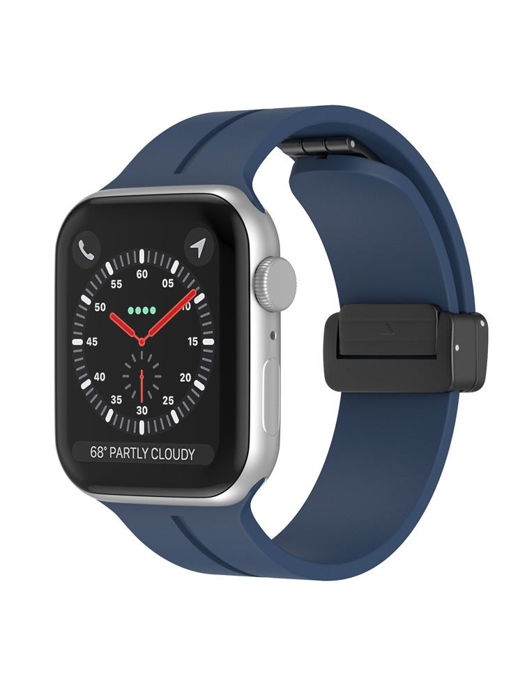 FITME Silicone Band With Folding Magnetic Clasp For Apple Watch 42/44/45/49mm - Image 1
