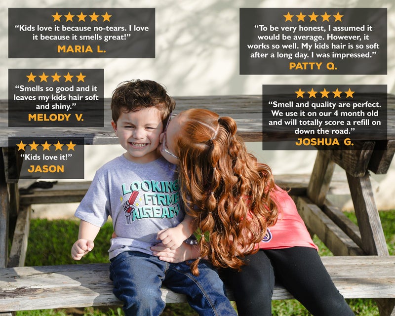 Suavecito Kid's 3-in-1 Shampoo, Conditioner, & Body Wash Milk & Honey Scent 16 oz Pump Bottle - Clinically Tested Cruelty Free Formula Free of Sulfate, Parabens, & Phthalates Ensuring No Tears - Image 3