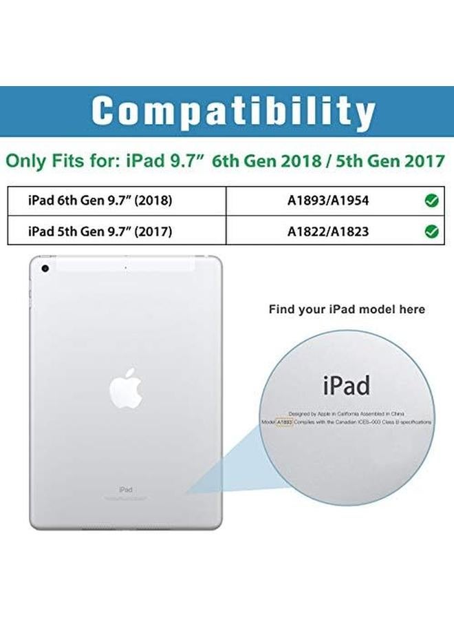 Procases Ipad 9.7 Case Old Model 2018 Ipad 6Th Generation 2017 Ipad 5Th Generation Case Ultra Slim Lightweight Stand Case With Translucent Frosted Back Smart Cover For Ipad 9.7 Inch Navy - Image 2