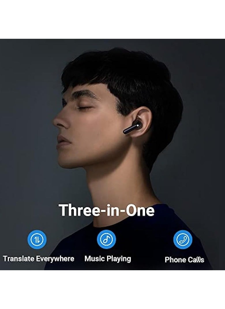 Timekettle M3 Language Translator Earbuds: Online & Offline Two-Way Translator with 40 Languages & 93 Accents, iOS & Android Compatible