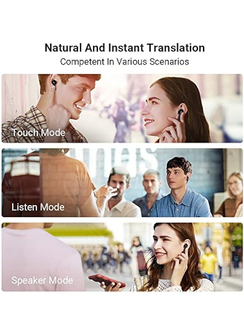 Timekettle M3 Language Translator Earbuds: Online & Offline Two-Way Translator with 40 Languages & 93 Accents, iOS & Android Compatible