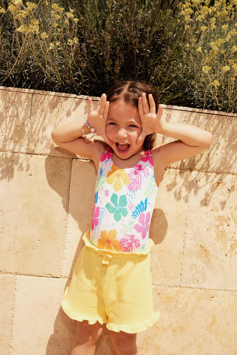 DeFacto Baby Girl Regular Fit Waffle Shorts - Image 1