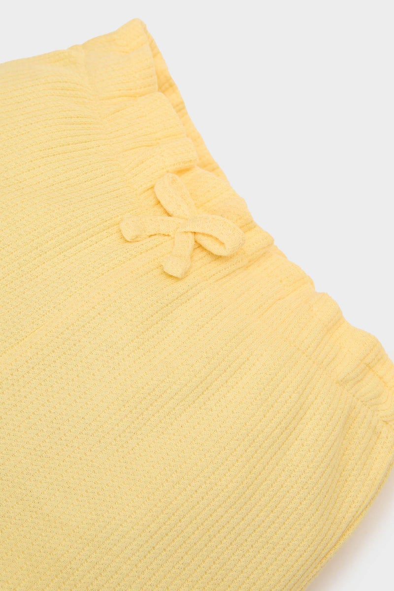 DeFacto Baby Girl Regular Fit Waffle Shorts - Image 2
