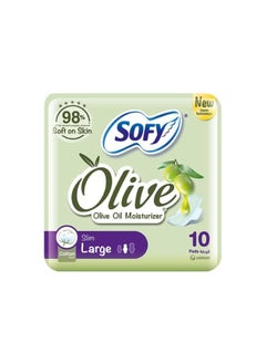 Sofy Olive Large Sanitary Pads Thin with Wings  - Image 1