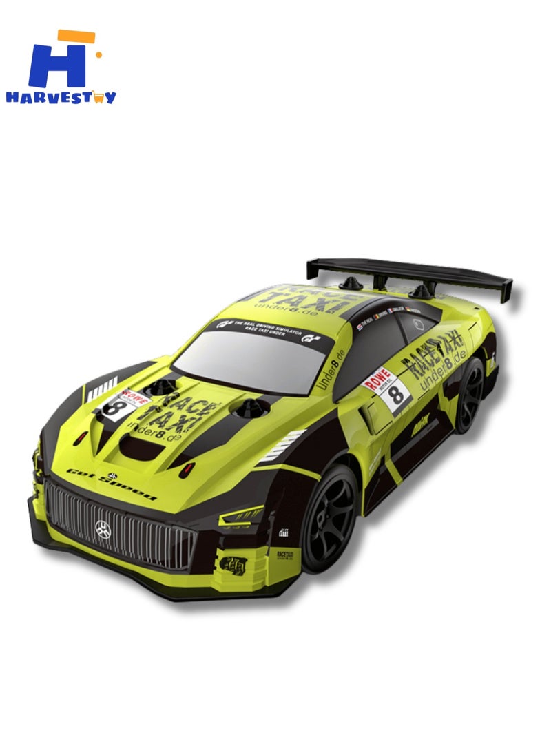 Harvestoy 1:20 Scale Drift Car Car 2.4GHz Race Car Gift for Boys Girls Kids with Colorful LED Light  - Image 1