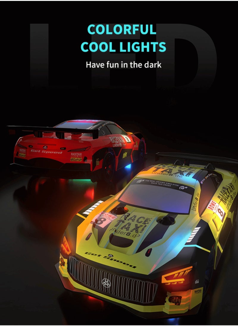 Harvestoy 1:20 Scale Drift Car Car 2.4GHz Race Car Gift for Boys Girls Kids with Colorful LED Light  - Image 5
