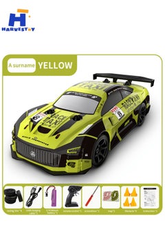 Harvestoy 1:20 Scale Drift Car Car 2.4GHz Race Car Gift for Boys Girls Kids with Colorful LED Light  - Image 2