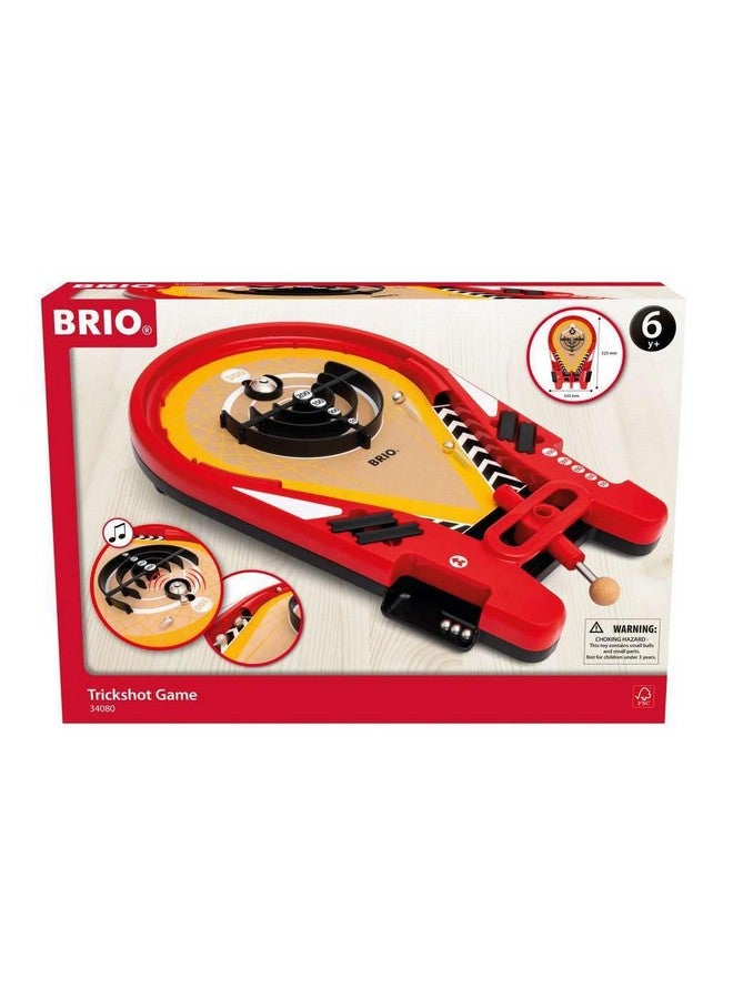 Brio لعبة BRIO 34080 تريك شوت | لعبة بينبول كلاسيكية للأعمار 6 سنوات فما فوق - Image 1