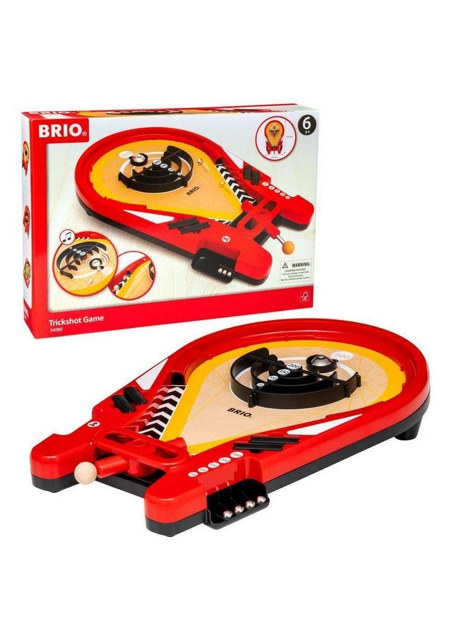 Brio لعبة BRIO 34080 تريك شوت | لعبة بينبول كلاسيكية للأعمار 6 سنوات فما فوق - Image 4