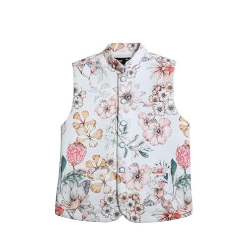 CAVIO Boys Traditional Floral Print Nehru Jacket - Image 1