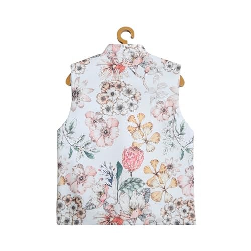 CAVIO Boys Traditional Floral Print Nehru Jacket - Image 5