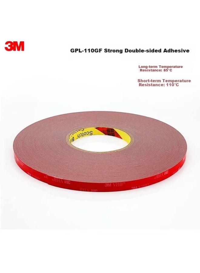 3M 3M Waterproof High Temperature Resistant Double-Sided Tape For Office Supplies/Etc/Home Use 110Gf Width 10Mm*33M Thickness 1.1Mm Single Roll - Image 2
