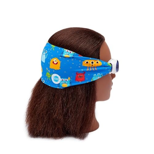 Splash Place KIDS SWIM GOGGLES with Fabric Strap TangleFree Swimming Goggles for Kids BOO - Image 3