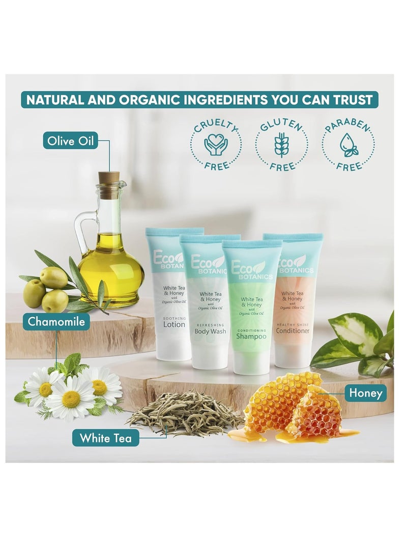 Travel-Ready Essentials: 80-Piece Eco-Friendly Toiletries Set (0.85 oz)