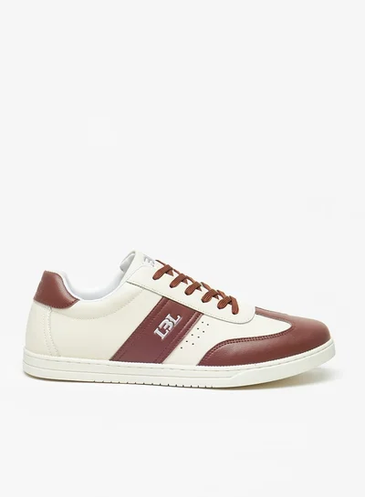 ال بي ال من شو اكسبرس Men's Textured Lace-Up Low Ankle Sneakers
