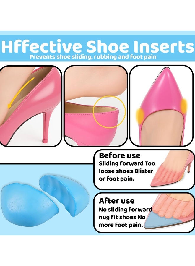 4 أزواج من حشوات الأحذية للأحذية الكبيرة جدًا، حشوات للأحذية الكبيرة، نعال داخلية لتصغير الأحذية، منع انزلاق الكعب، حشوات للأحذية الكبيرة جدًا للنساء والرجال - Image 5