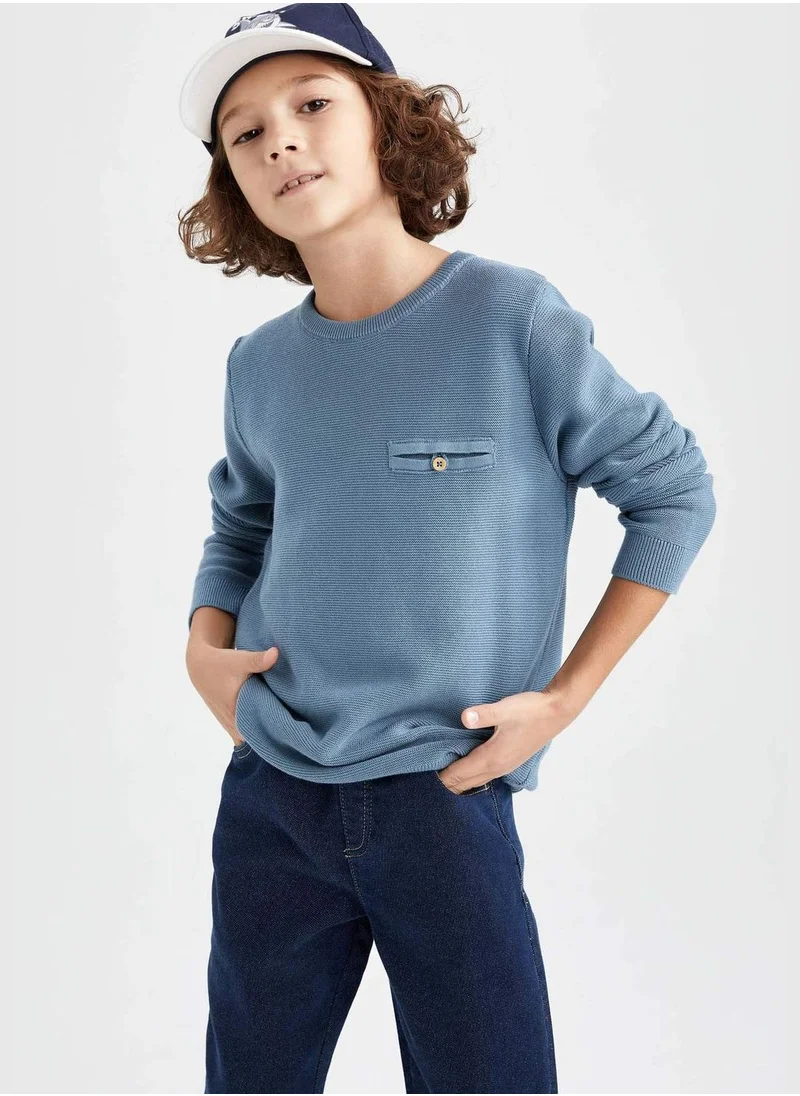 DeFacto Slim Fit Long Sleeve Knit Jumper