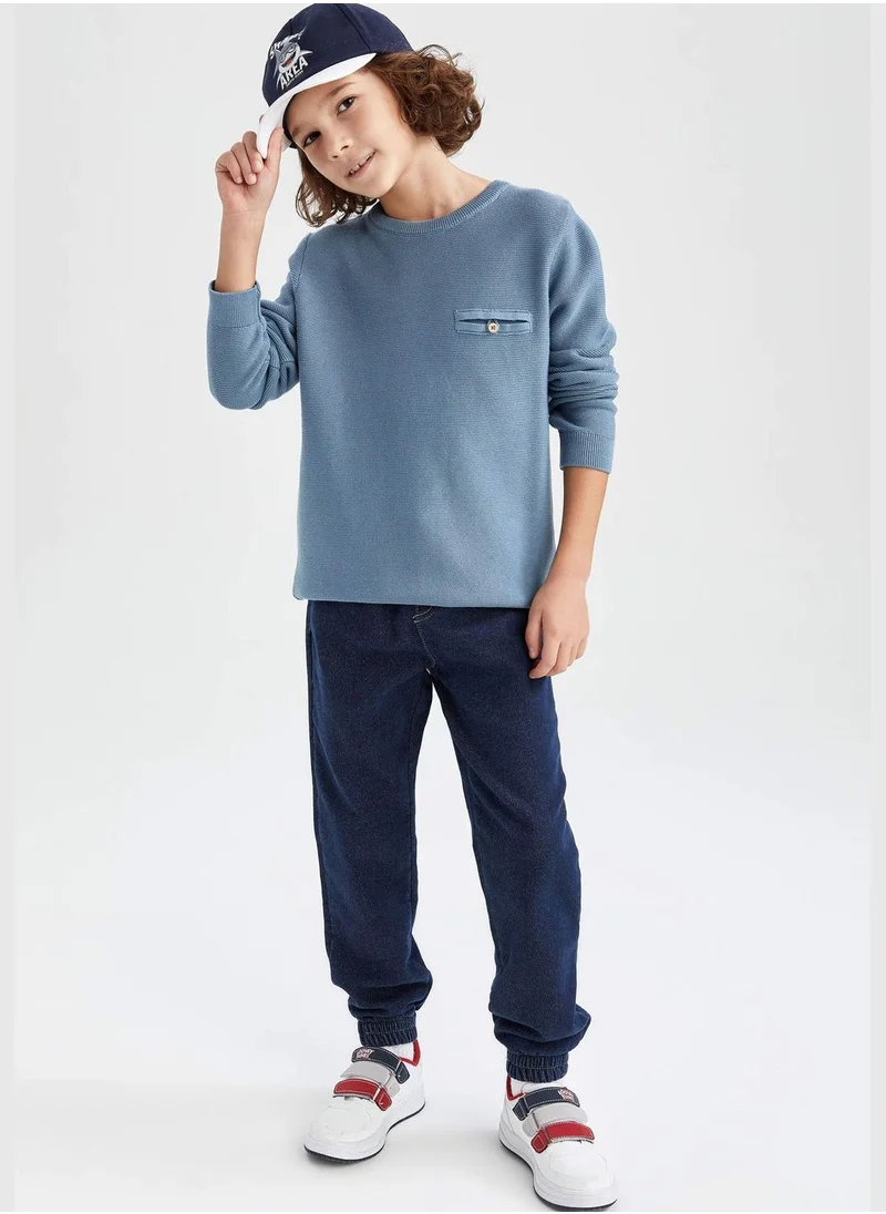 DeFacto Slim Fit Long Sleeve Knit Jumper