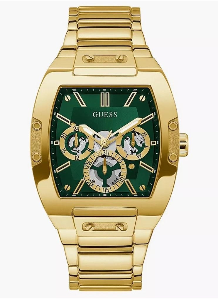 GUESS - Guess Phoenix Men's Gold multifunction Stainless Steel Strap Watch - GW0456G3 44mm - Image 1