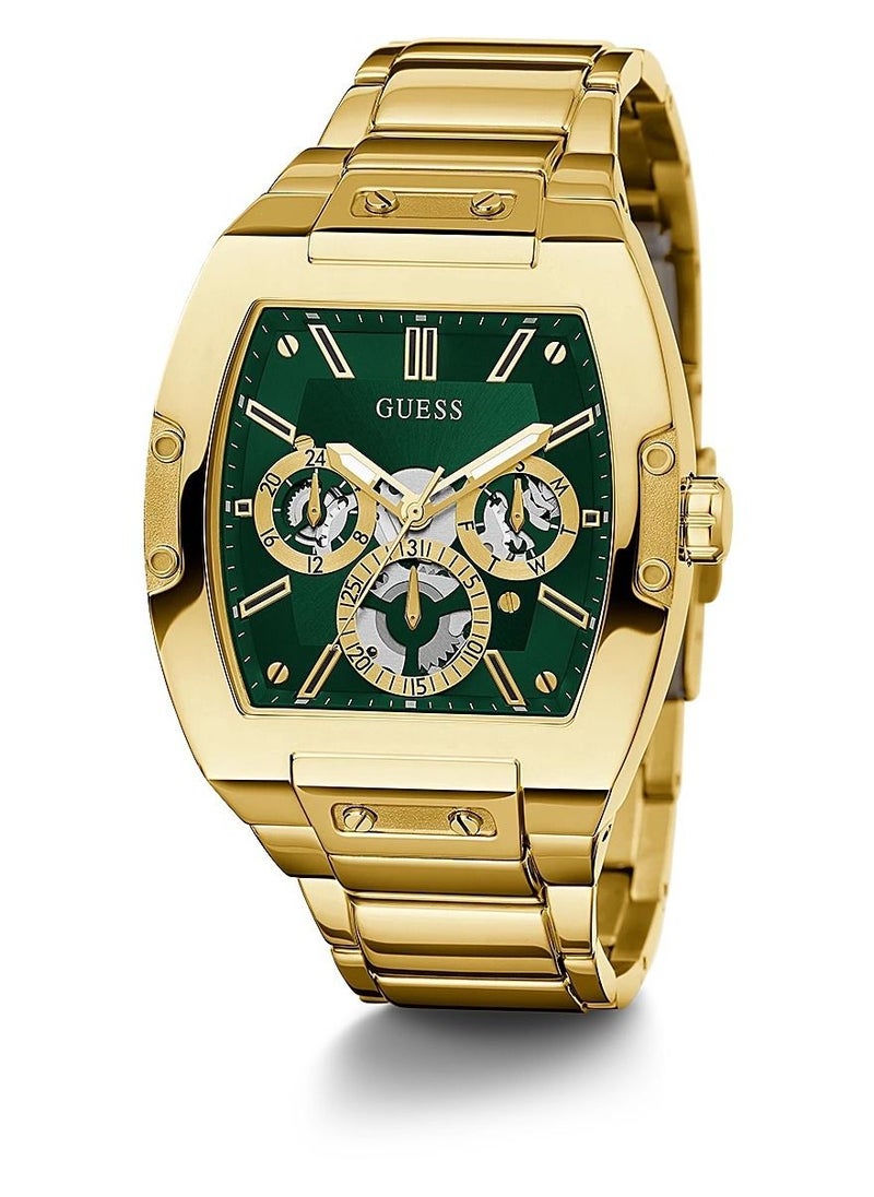 GUESS - Guess Phoenix Men's Gold multifunction Stainless Steel Strap Watch - GW0456G3 44mm - Image 1
