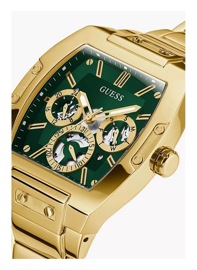 GUESS - Guess Phoenix Men's Gold multifunction Stainless Steel Strap Watch - GW0456G3 44mm - Image 1
