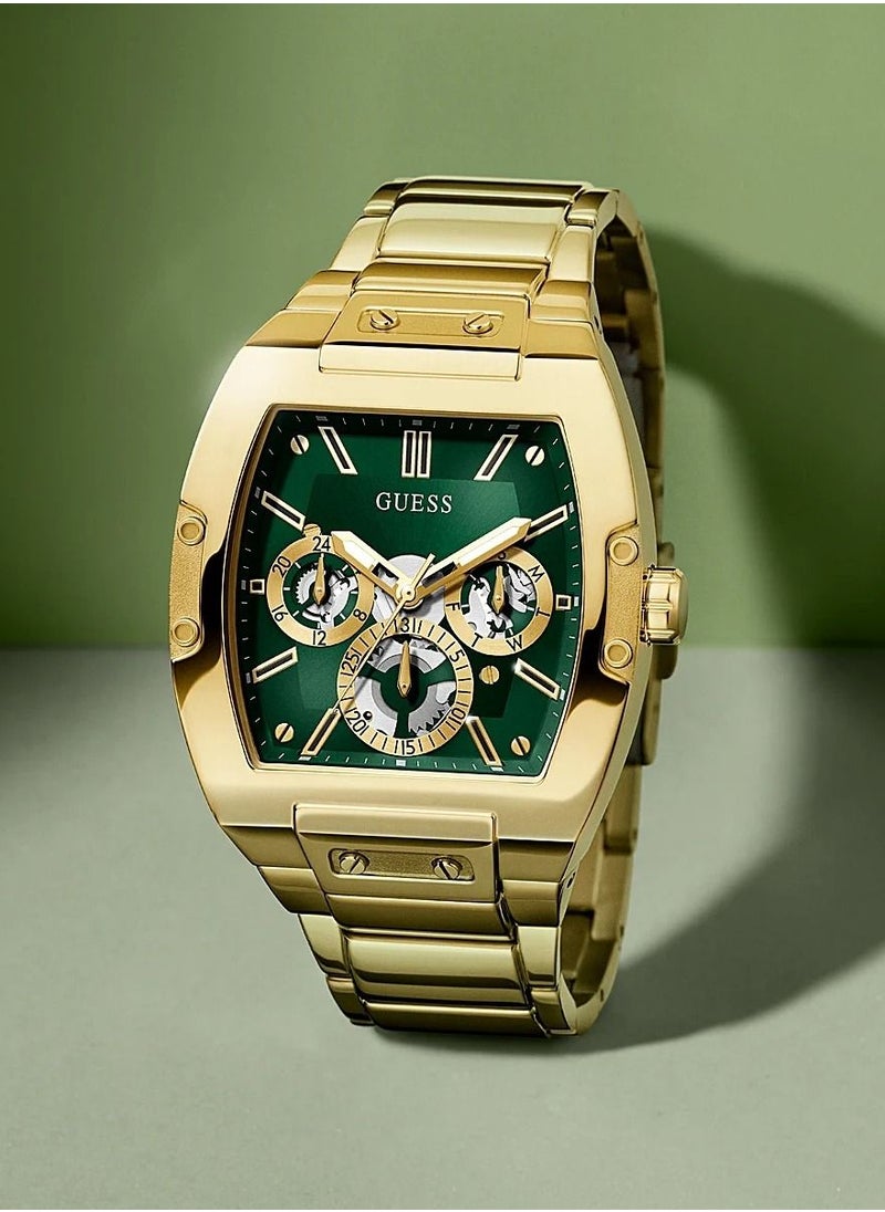 GUESS - Guess Phoenix Men's Gold multifunction Stainless Steel Strap Watch - GW0456G3 44mm - Image 1