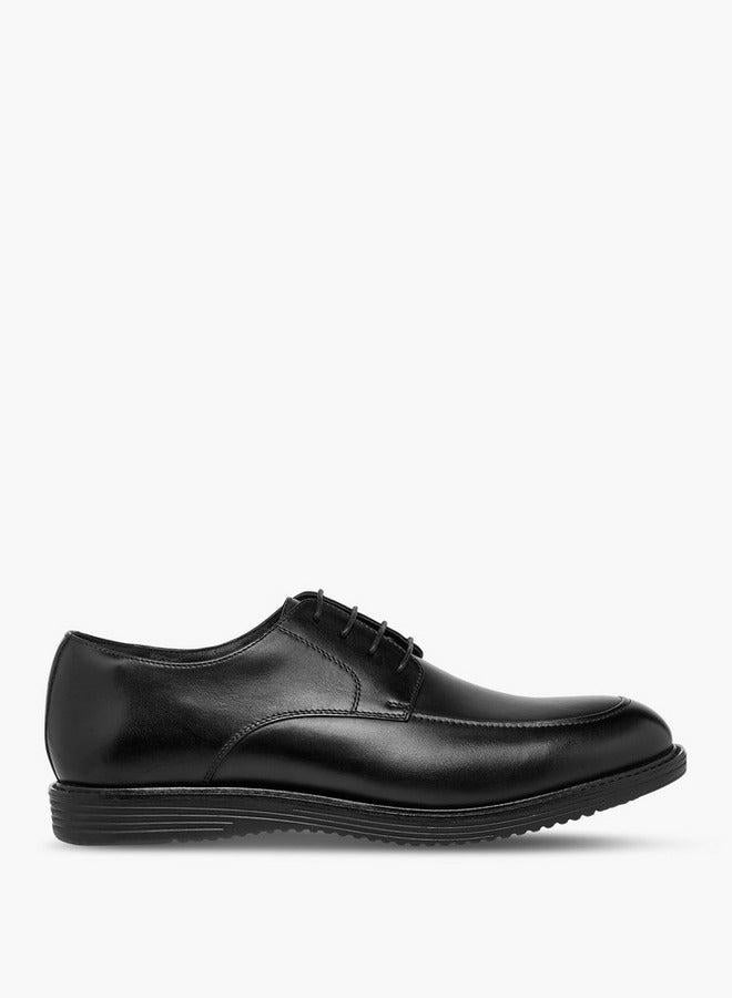 DUCHINI Men's Solid Lace-Up Derby Shoes - Image 2