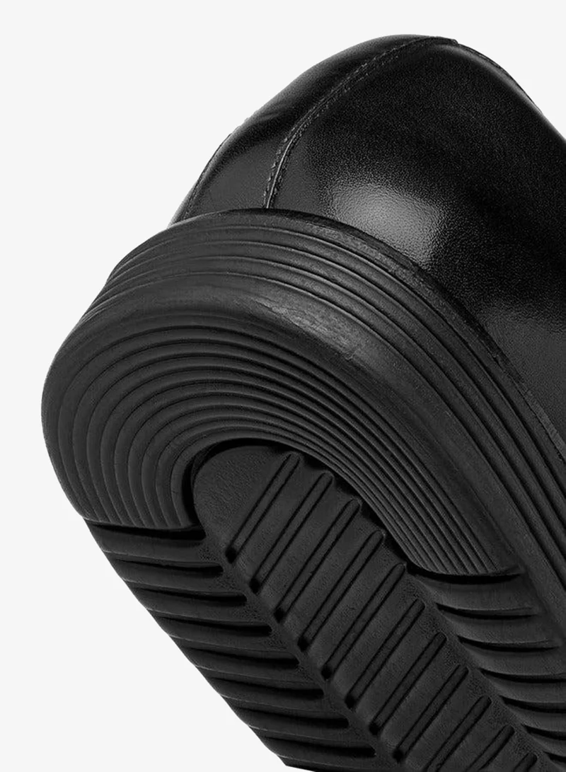 DUCHINI BLACK Men's Solid Lace-Up Derby Shoes for Men | Best Price UAE