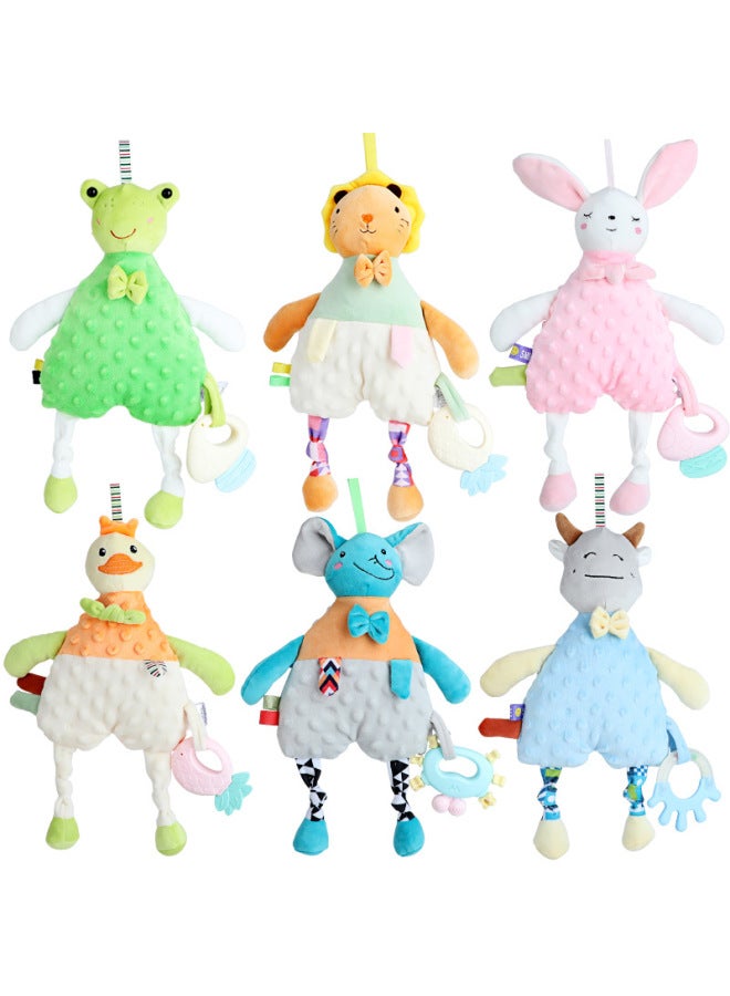 Supply Infant Baby Soothing And Sleeping Plush Doll With Tooth Glue Can Be Imported Pea Velvet Comfort Towel-Color:Rabbit Baby Towel (bag) 85.4G Volume Weight 240g  - Image 4