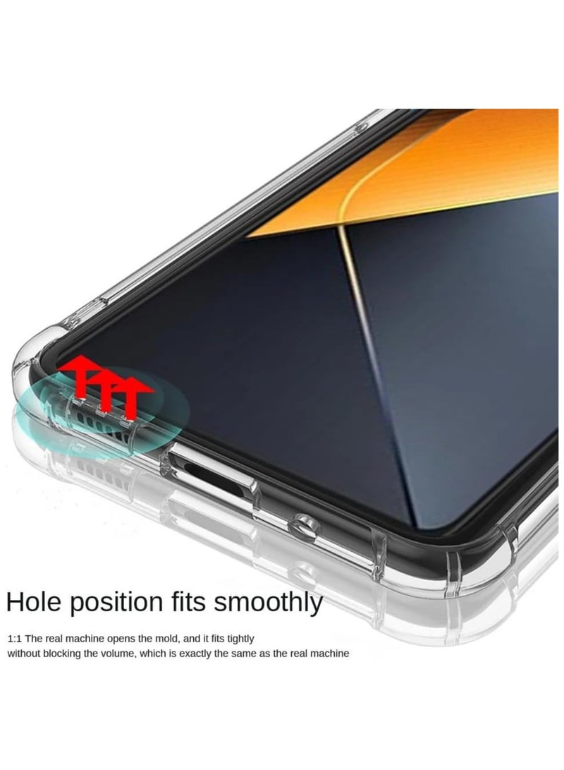 Clear Case Compatible with Tecno Pova 6 Pro, Slim Fit TPU Transparent Soft Back Cover with 4 Corner Shockproof Airbag and Camera Lens Protection - Image 4